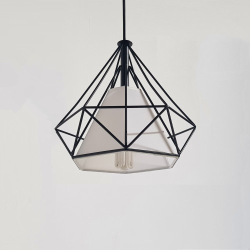 Texture Black Industrial Series- Diamond Ceiling Lamp ...