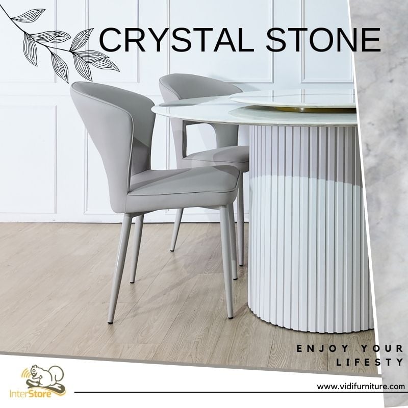 crystal stone table